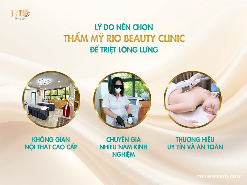 Những lý do hàng đầu khiến khách hàng tin tưởng triệt lông lưng tại thẩm mỹ Rio Beauty Clinic.