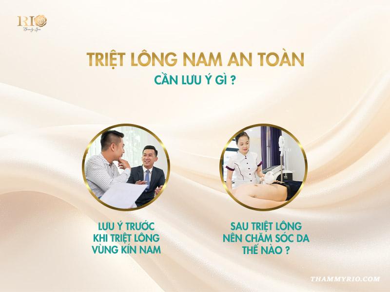 Triệt lông vùng kín nam sạch khỏe, chuẩn nam tính 2025 5 Triệt lông nam an toàn – cần lưu ý gì?