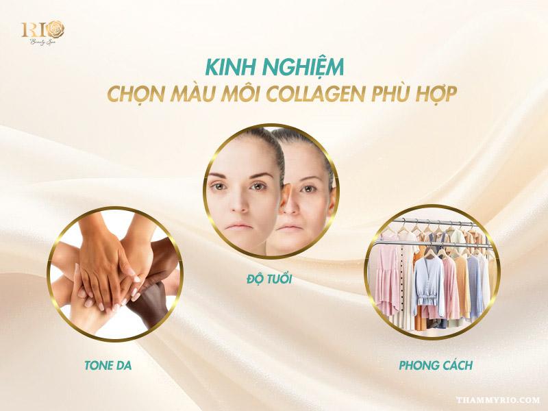 Bảng màu môi collagen hot trend - Nên phun môi màu gì? 5 Kinh nghiệm chọn bảng màu môi collagen chuẩn theo tone da, độ tuổi và phong cách.