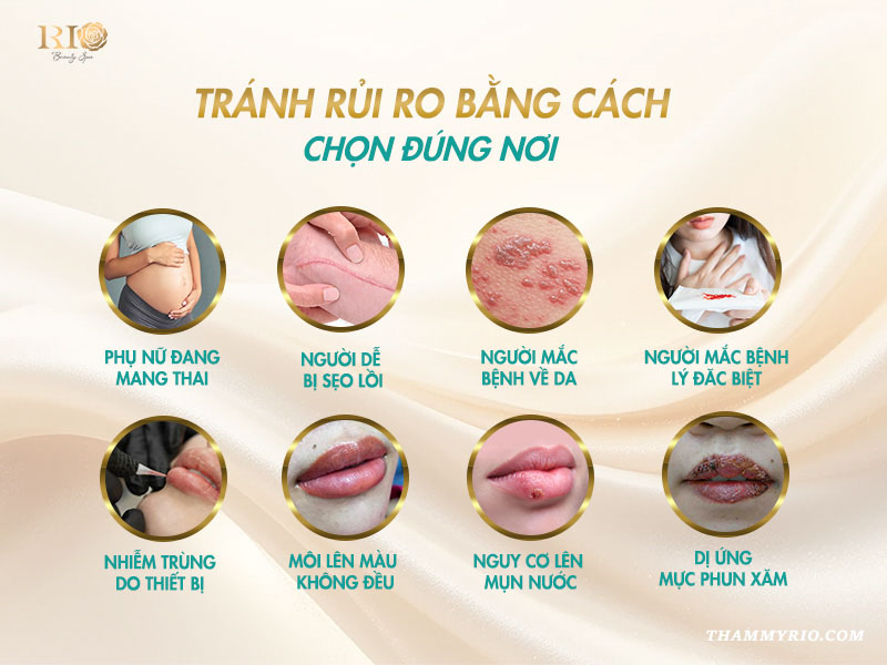 Rủi ro và biến chứng nếu chọn cơ sở không đạt chuẩn - câu trả lời cho có nên xăm môi không