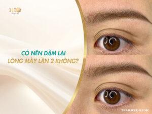 dặm lại lông mày lần 2