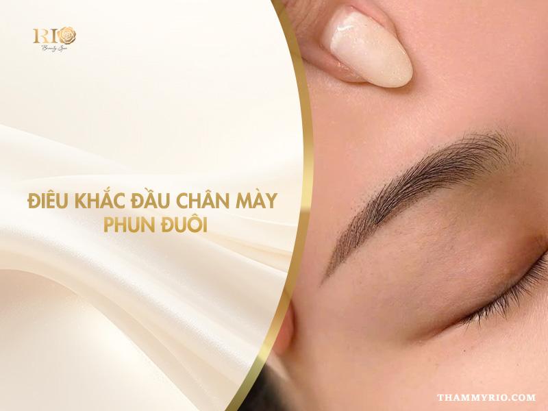 Điêu khắc đầu chân mày phun đuôi: Xu hướng làm đẹp hot 2026 2 Điêu khắc đầu phun đuôi với công nghệ Ombre hiện đại