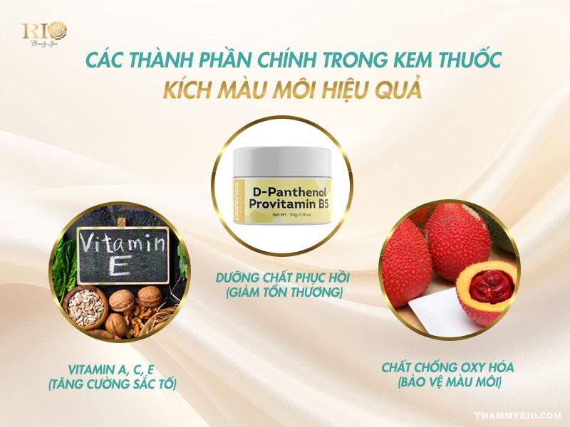 Bí quyết kích màu môi sau phun: Đảm bảo lên màu chuẩn đẹp 4 Các thành phần vàng trong kem kích màu môi