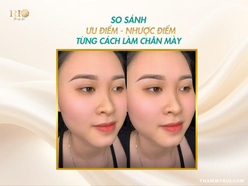 Các phương pháp làm chân mày đẹp và tự nhiên nhất hiện nay 4 So sánh ưu nhược điểm giữa các cách làm chân mày để lựa chọn phương pháp phù hợp nhất.