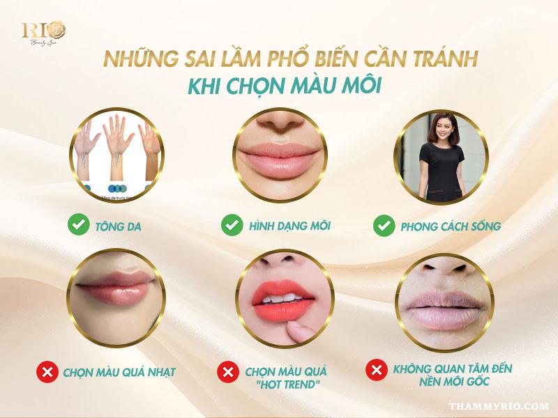 Phun môi màu nào đẹp cho tuổi 50 để làn da sáng bật tone? 7 Sai lầm phổ biến khi chọn màu môi cho tuổi 50