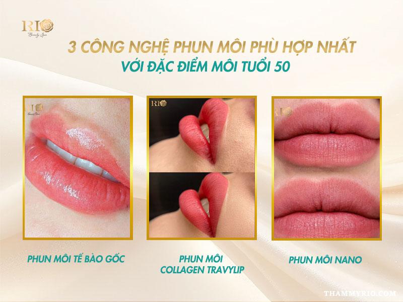 Phun môi màu nào đẹp cho tuổi 50 để làn da sáng bật tone? 8 3 công nghệ phun môi phù hợp cho tuổi 50