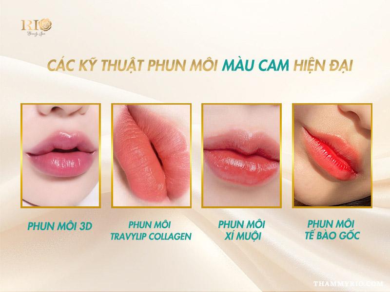 Phun môi màu cam có hợp với bạn không? Các tone môi cam đẹp 3 Các kỹ thuật phun môi màu cam hiện đại mang lại hiệu ứng căng bóng, tự nhiên và chuẩn sắc môi.