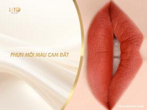 phun môi màu cam đất