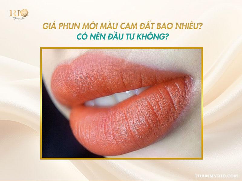 Phun môi màu cam đất - Gam màu phù hợp với mọi phong cách 5 Giá phun môi màu cam đất mới nhất và lợi ích khi đầu tư làm đẹp tại Thẩm mỹ Rio.