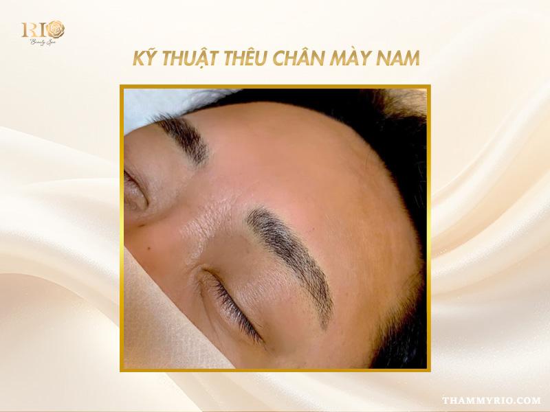 Thêu chân mày nam: Kết quả tự nhiên, mềm mại, phục hồi nhanh cho nam giới