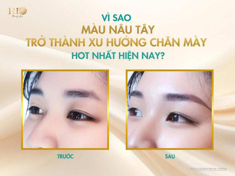 Chân mày màu nâu tây: xu hướng làm đẹp sang xịn 2026 2 Vì sao màu nâu tây trở thành xu hướng chân mày hot nhất hiện nay?
