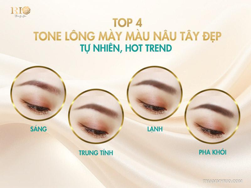 Chân mày màu nâu tây: xu hướng làm đẹp sang xịn 2026 4 Top 4 tone lông mày màu nâu tây đẹp tự nhiên, hot trend