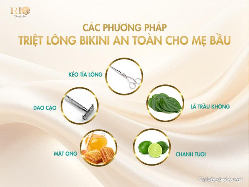 Có bầu triệt lông bikini được không? 6 điều mẹ cần biết 4 Các phương pháp triệt lông bikini an toàn cho mẹ bầu