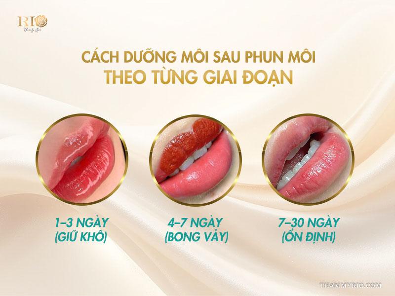 6 cách dưỡng môi sau phun giúp lên màu chuẩn, mềm mịn tự nhiên 6 Cách dưỡng môi sau phun môi theo từng giai đoạn