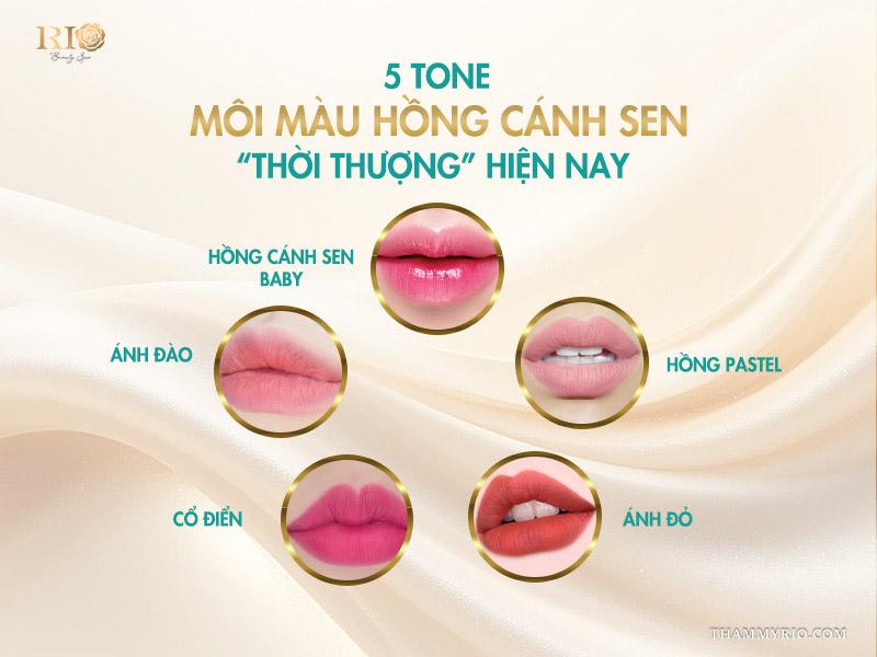 Lý do khiến phun môi màu hồng cánh sen được lòng phái đẹp 5 5 tone môi màu hồng cánh sen “thời thượng” hiện nay
