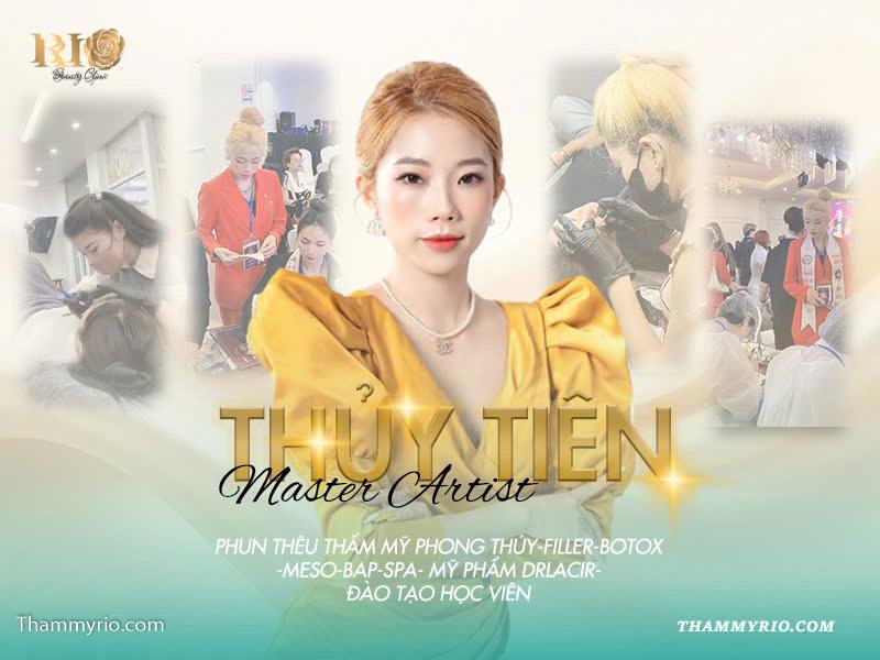 Eyelid spraying 23 Chuyên gia phun mí Thủy Tiên cô đạt khá nhiều giải thưởng lớn trong ngành phun xăm Việt Nam