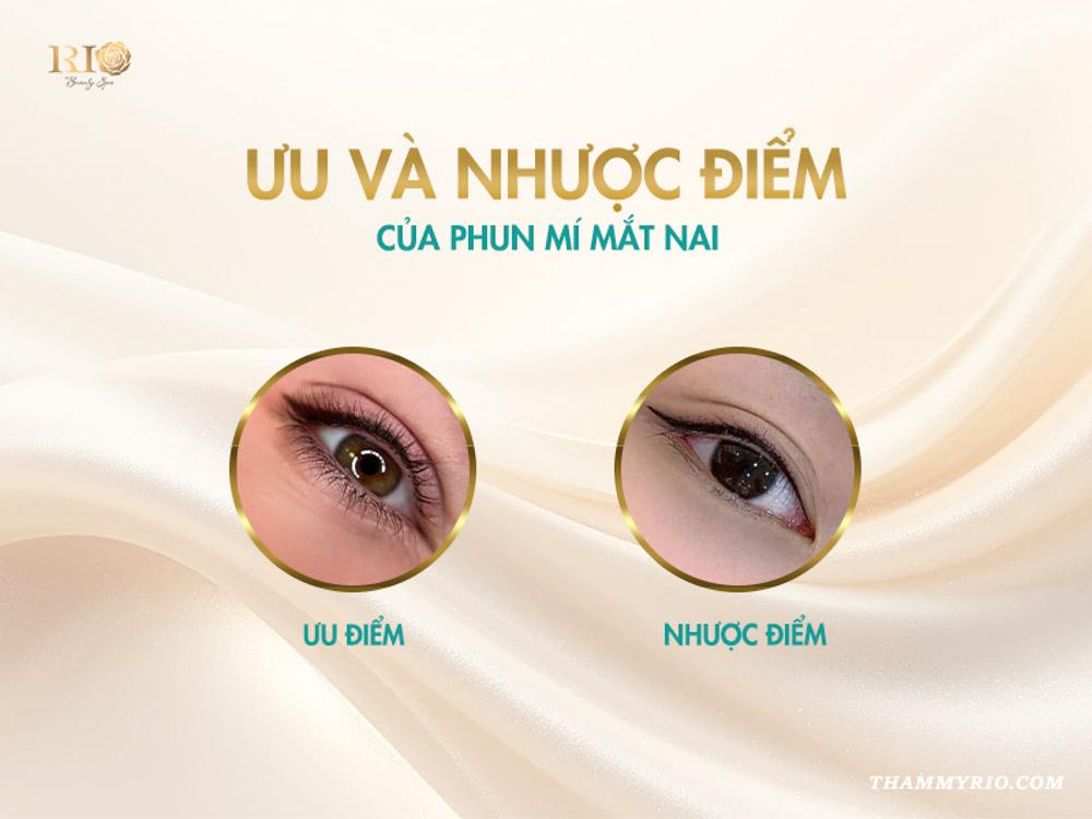 Phun mí mắt nai là gì? 8 sự thật khiến ai cũng mê mẩn 3 Ưu điểm và nhược điểm của phun mí mắt nai
