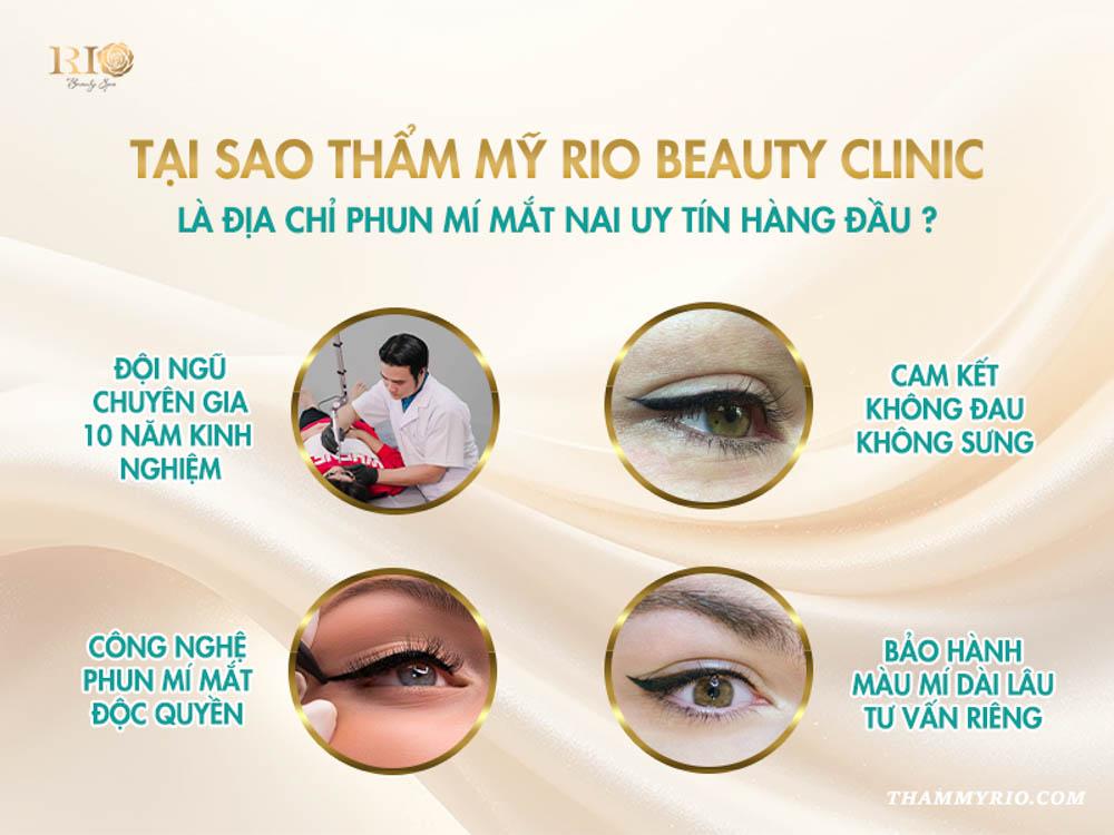 Phun mí mắt nai là gì? 8 sự thật khiến ai cũng mê mẩn 5 Thẩm mỹ Rio Beauty Clinic là địa chỉ phun mí mắt nai uy tín hàng đầu
