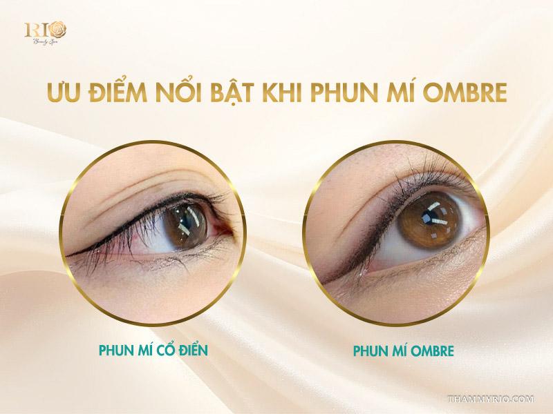 Phun mí ombre – Xu hướng làm đẹp không thể rời mắt 4 Ưu điểm nổi bật khi phun mí ombre