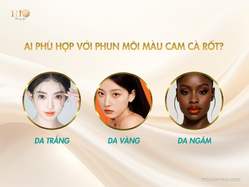 Phun môi màu cam cà rốt – tone cam hot giúp đôi môi rạng rỡ 3 Ai phù hợp với phun môi màu cam cà rốt?