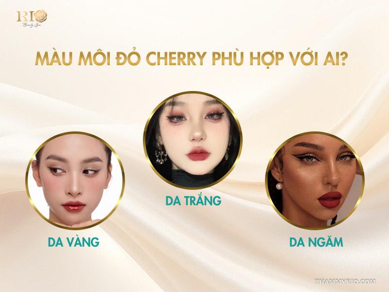 Phun môi màu đỏ cherry: Tông màu “nịnh da” được ưa chuộng nhất 6 Màu môi đỏ cherry phù hợp với ai?