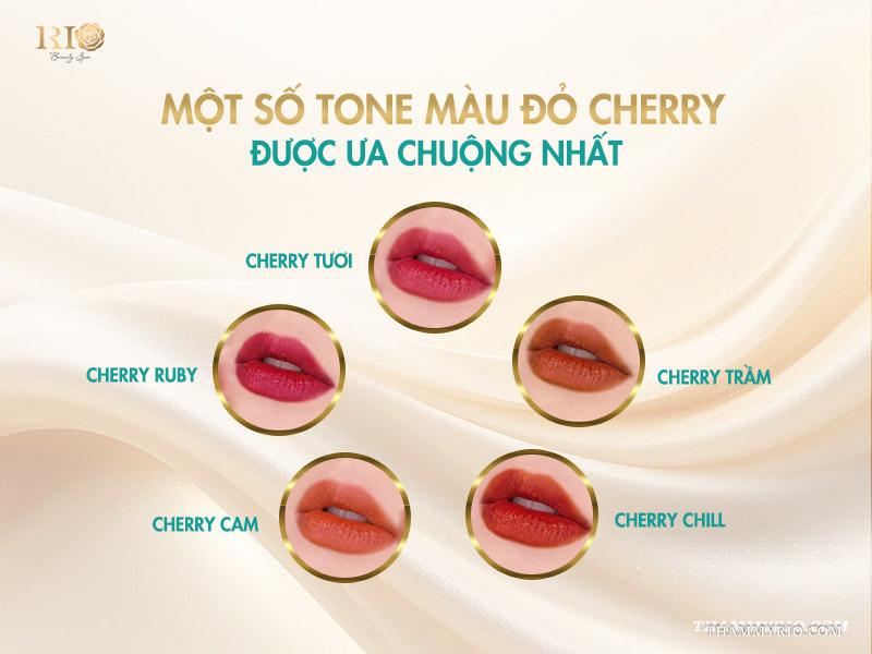 Phun môi màu đỏ cherry: Tông màu “nịnh da” được ưa chuộng nhất 7 Một số tone màu đỏ cherry được ưa chuộng nhất