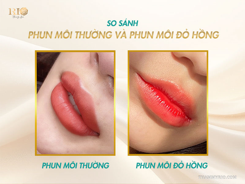 Phun môi màu đỏ hồng - Màu môi tôn da, bừng sáng gương mặt 10 Khách hàng rạng rỡ với đôi môi đỏ hồng thanh lịch, tôn da tại Rio Beauty Clinic