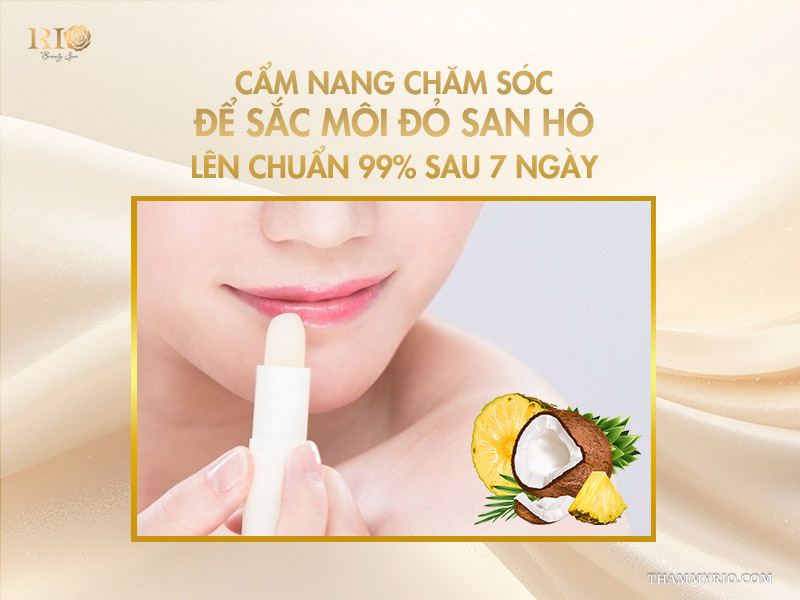 Phun môi màu đỏ san hô – Sắc đỏ thời thượng tôn da mới 5 Cẩm nang chăm sóc để sắc môi đỏ san hô lên chuẩn 99% sau 7 ngày