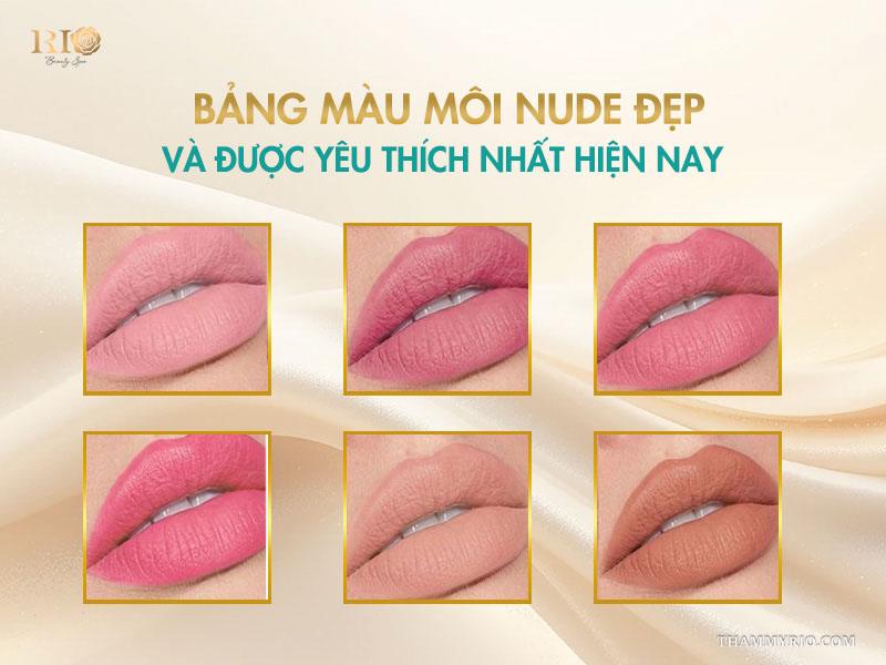 Phun môi màu nude: 5+ bí mật để lên màu sang chảnh 4 Bảng màu môi nude đẹp và được yêu thích nhất hiện nay
