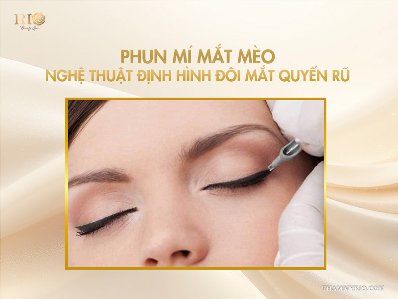 Giải mã độ hot phun mí mắt mèo tạo đường nét vạn người mê 2 Phun mí mắt mèo – Nghệ thuật định hình đôi mắt quyến rũ