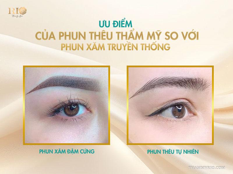 Phun thêu thẩm mỹ và những điều nên biết trước khi thực hiện 4 Ưu điểm của phun thêu thẩm mỹ so với phun xăm truyền thống