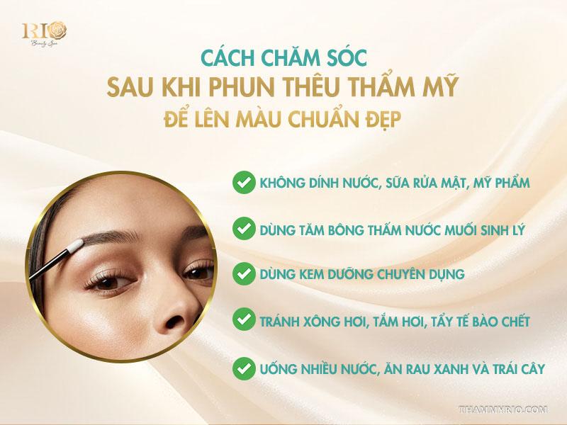 Phun thêu thẩm mỹ và những điều nên biết trước khi thực hiện 6 Cách chăm sóc sau khi phun thêu thẩm mỹ để lên màu chuẩn đẹp