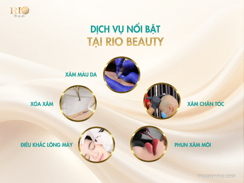 Các dịch vụ nổi bật tại spa phun xăm Thẩm Mỹ Rio Beauty Clinic