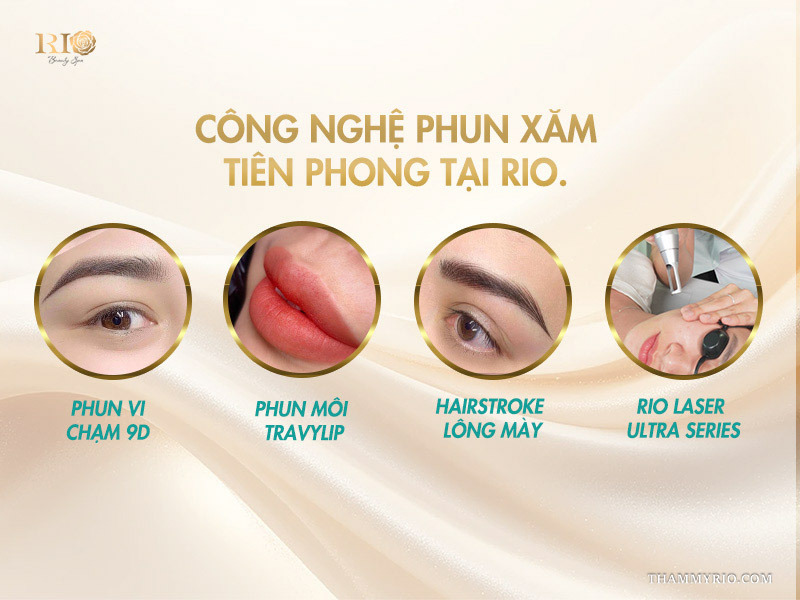 Các công nghệ hiện đại được ứng dụng tại spa phun xăm Thẩm Mỹ Rio