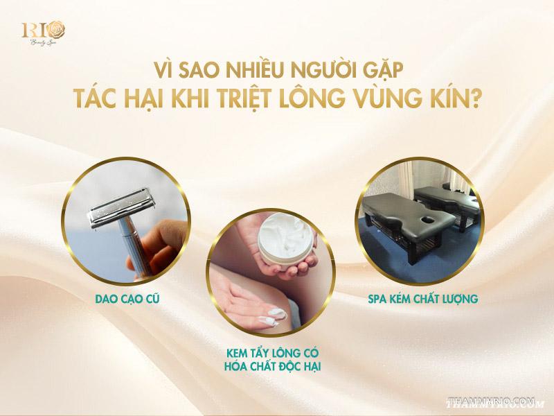 Tác hại của triệt lông vùng kín sai cách bạn nên biết 4 Vì sao nhiều người gặp tác hại khi triệt lông vùng kín?