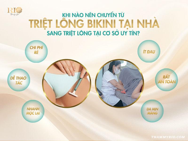 Hướng dẫn chi tiết cách triệt lông bikini tại nhà cho chị em 5 Khi nào nên chuyển từ triệt lông bikini tại nhà sang triệt lông tại cơ sở uy tín?