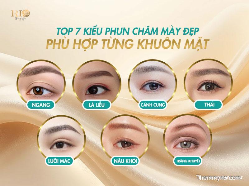 7 kiểu phun xăm chân mày đẹp giúp gương mặt hài hòa 4 Top 7 kiểu phun chân mày đẹp phù hợp từng khuôn mặt