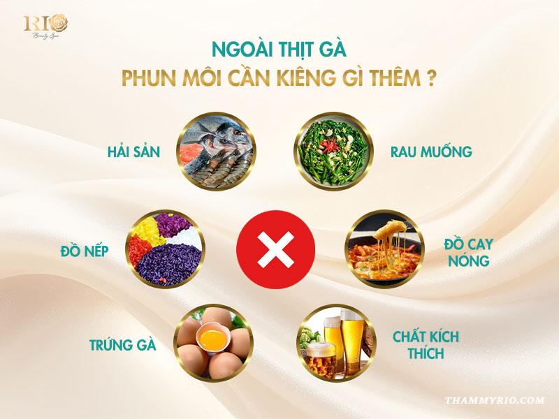 Xăm môi kiêng thịt gà bao lâu? 5 lưu ý cần biết 5 Ngoài thịt gà, phun môi cần kiêng gì thêm?