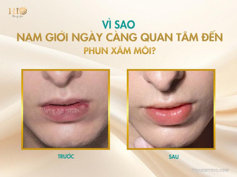 6 màu xăm môi nam đẹp tự nhiên, được ưa chuộng năm 2026 3 Vì sao nam giới ngày càng quan tâm đến phun xăm môi?