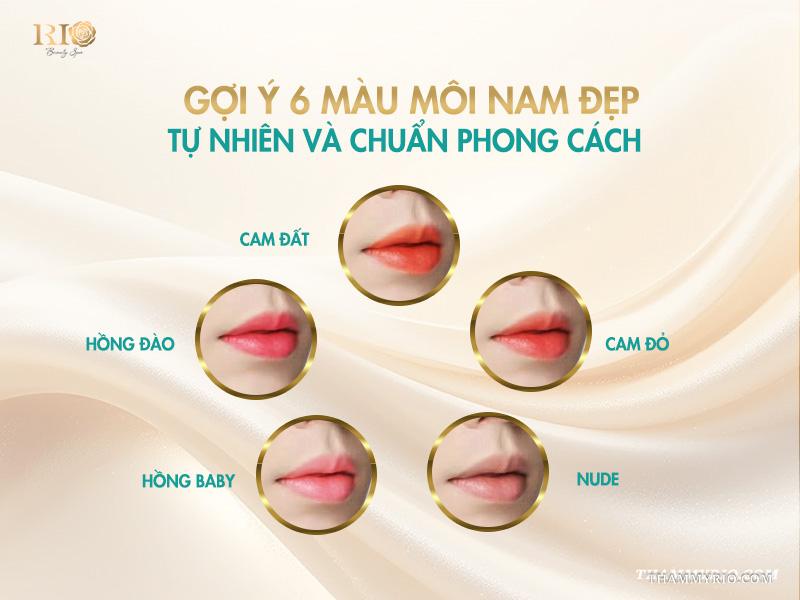 6 màu xăm môi nam đẹp tự nhiên, được ưa chuộng năm 2026 5 Gợi ý 6 màu môi nam đẹp, tự nhiên và chuẩn phong cách