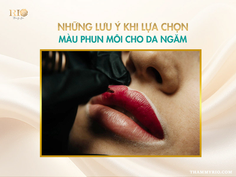 Khám phá bảng màu phun môi cho da ngăm giúp tôn da 4 bảng màu phun môi cho da ngăm, lưu ý chọn màu môi phù hợp với tone da