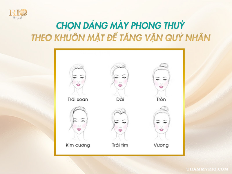 Cách chọn dáng chân mày phong thủy cân đối với từng khuôn mặt