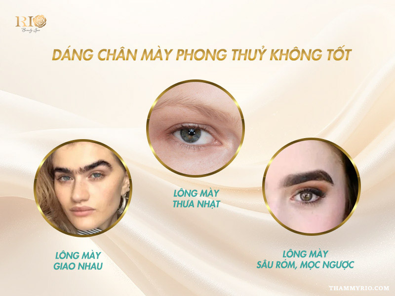 3 kiểu dáng chân mày phong thuỷ không tốt 
