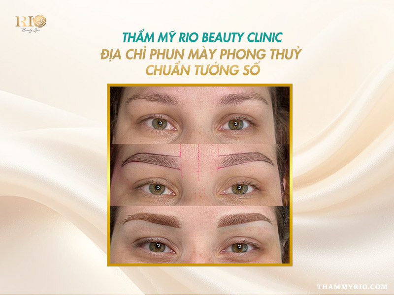 Chuyên gia Thẩm Mỹ Rio tư vấn đo vẽ dáng chân mày phong thuỷ chuẩn tướng số