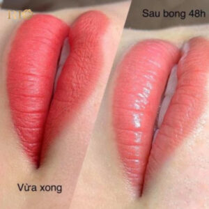 địa chỉ phun môi uy tín, phun môi tone cam san hô