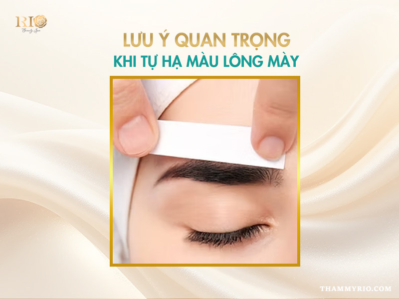 Phun lông mày bị đậm quá? 6 Cách hạ màu lông mày an toàn 5 Lưu ý quan trọng khi tự hạ màu lông mày