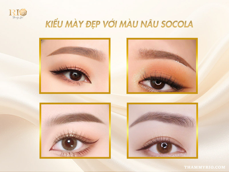 Khám phá lông mày màu nâu socola – Tông màu thời thượng 2026 3 Lông mày màu nâu socola hợp với mọi tông da và kiểu dáng mày