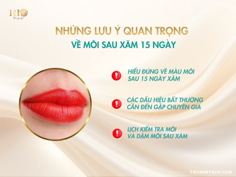 Môi sau xăm 15 ngày đã hồi phục hoàn toàn chưa? 5 môi sau xăm 15 ngày cần lưu ý những gì
