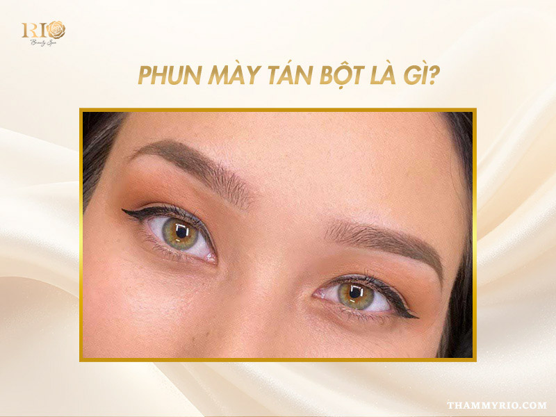 Nên phun tán bột hay điêu khắc lông mày để tăng sắc đẹp tự nhiên? 3 Nên phun tán bột hay điêu khắc lông mày - Lông mày sau phun tán bột hiệu ứng ombre mịn màng