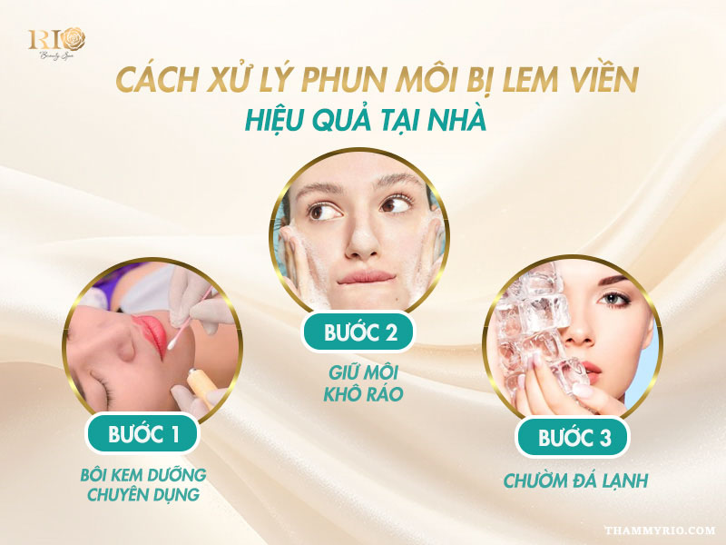 Phun môi bị lem viền: 3 Cách xử lý nhanh chóng 3 Cách xử lý phun môi tràn viền nhẹ tại nhà hiệu quả và an toàn